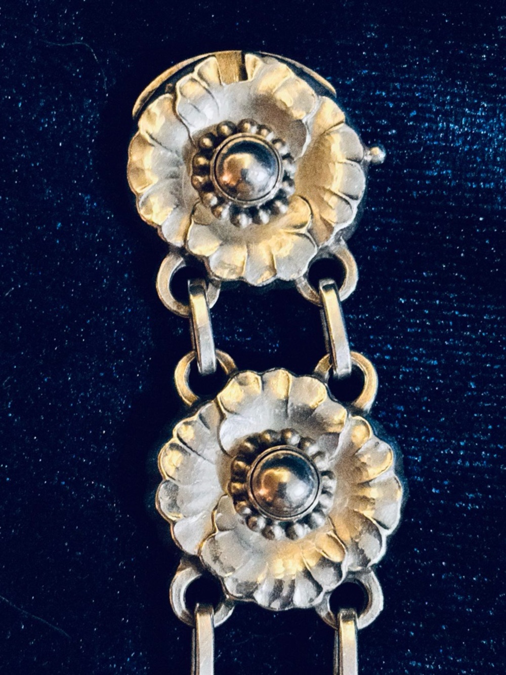 Rare Georg Jensen Sterling Silver “Blossom” Bracelet 1940’s. Trade 4 rose gold! - Picture 3 of 16